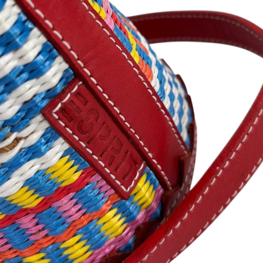 Esprit Vibrant Multicolor Striped Flap Shoulder Crossbody Bag - Picture 5 of 8